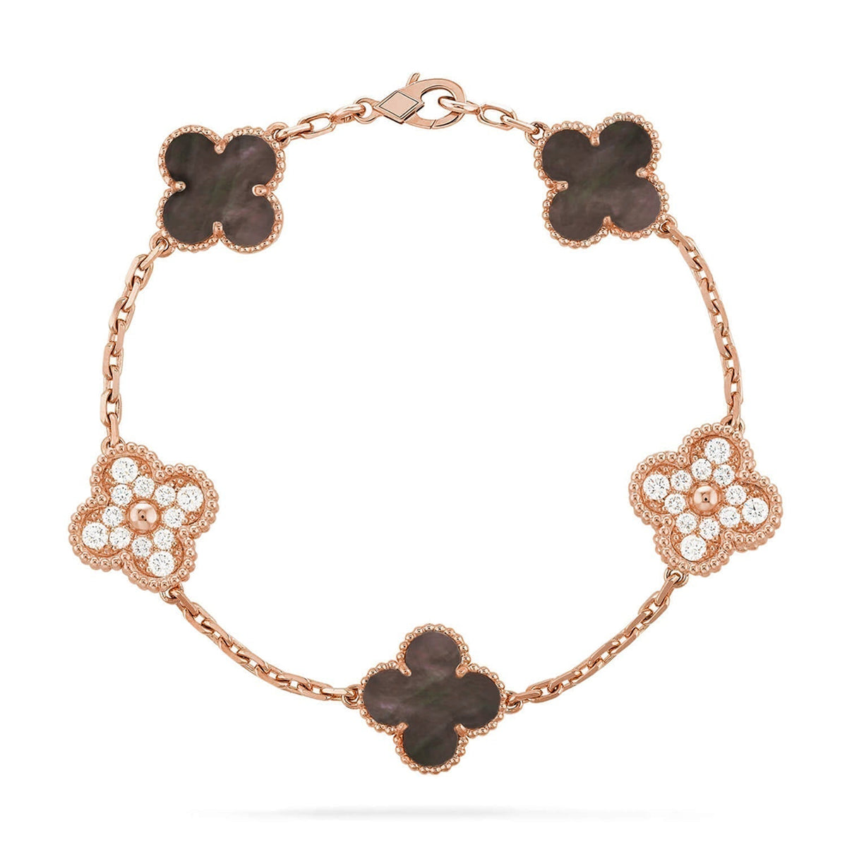 [⭐Novea] CLOVER 5 MOTIF GRAY MOP BRACELET COLLECTION