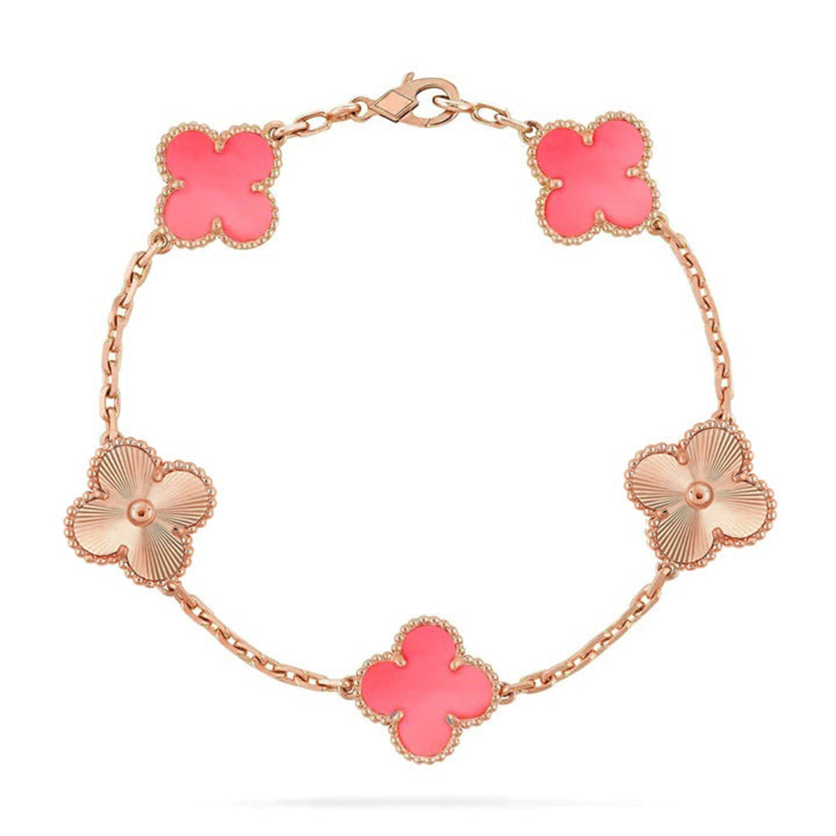 [⭐Novea] CLOVER 5 MOTIFS  PINK MOP BRACELET COLLECTION