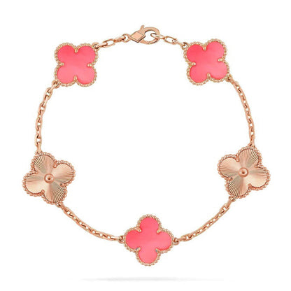 [⭐Novea] CLOVER 5 MOTIFS  PINK MOP BRACELET COLLECTION
