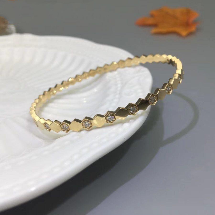 [⭐Novea]BEE LOVE GOLD DIAMOND BRACELET