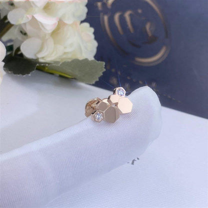 [⭐Novea]BEE LOVE PINK GOLD DIAMOND EARRINGS