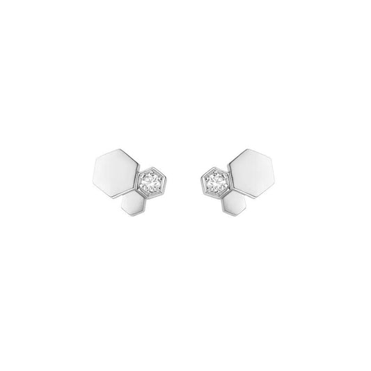 [⭐Novea]BEE LOVE SILVER DIAMOND EARRINGS