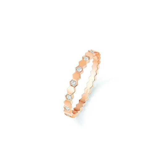[⭐Novea]BEE LOVE RING PINK GOLD DIAMOND