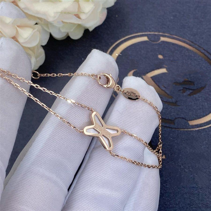 [⭐Novea]JEUX BRACELET WHITE MOP PINK GOLD 1 DIAMOND