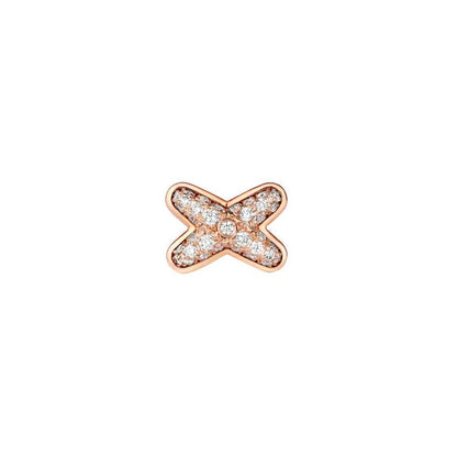 [⭐Novea]JEUX DE PINK GOLD DIAMOND EARRINGS