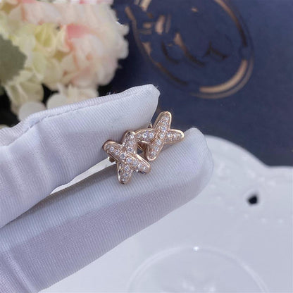 [⭐Novea]JEUX DE PINK GOLD DIAMOND EARRINGS