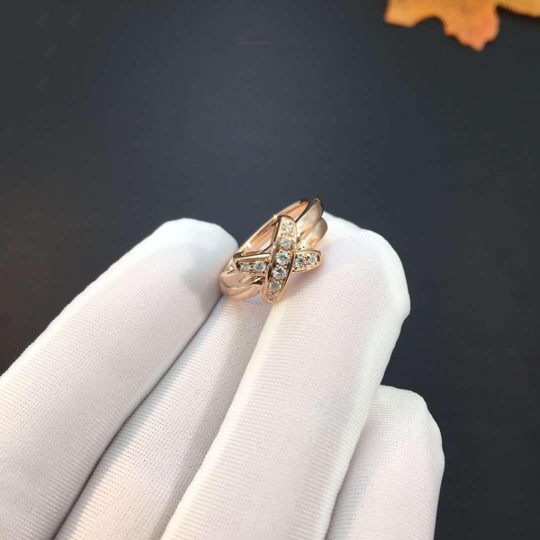 [⭐Novea]JEUX DE PINK GOLD DIAMOND RING