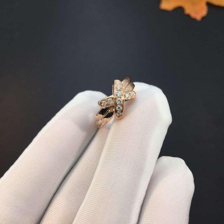 [⭐Novea]JEUX DE PINK GOLD DIAMOND RING