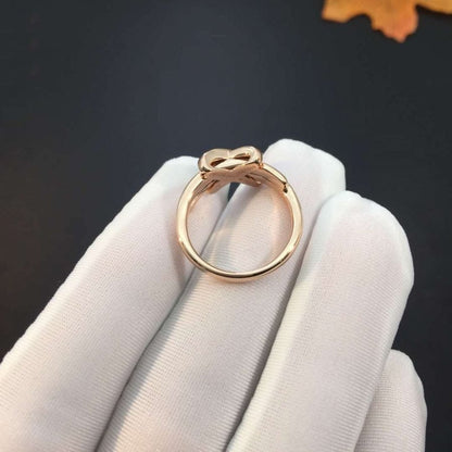 [⭐Novea]JEUX DE PINK GOLD DIAMOND RING