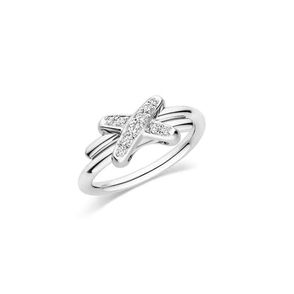 [⭐Novea]JEUX DE SILVER DIAMOND RING