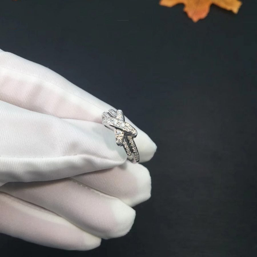 [⭐Novea]JEUX DE SILVER DIAMOND RING