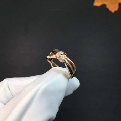 [⭐Novea]LIENS RING PINK GOLD DIAMOND
