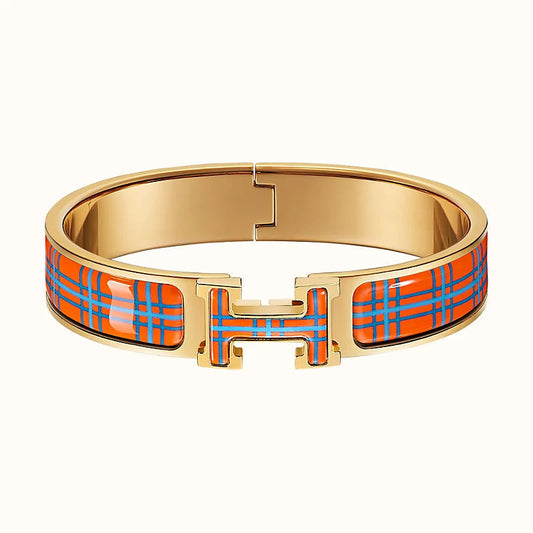 [⭐Novea]H TARTAN BRACELET 12MM