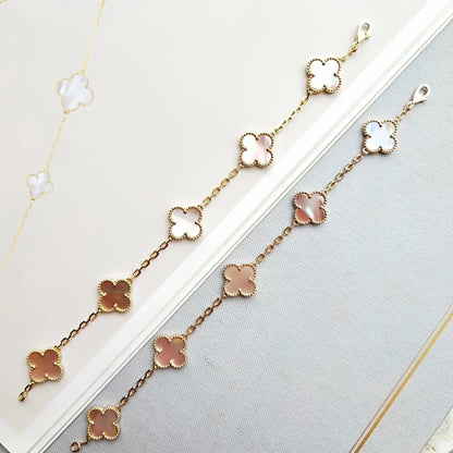 [⭐Novea] CLOVER 5 MOTIFS  PINK MOP BRACELET COLLECTION