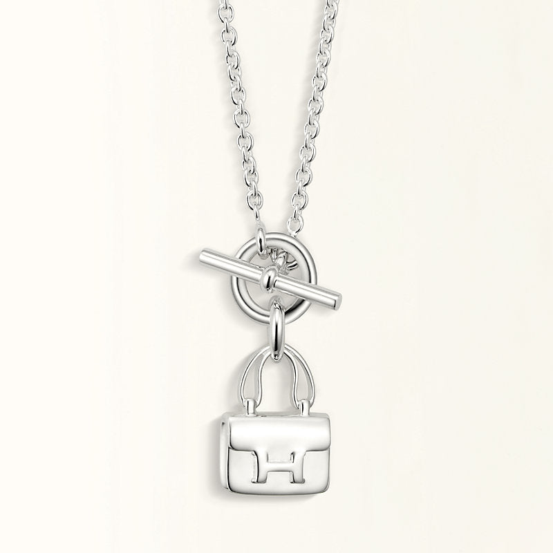 [⭐Novea]POP H PEDANT SILVER NECKLACE