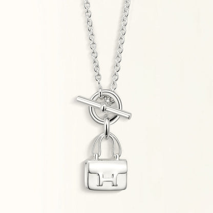 [⭐Novea]POP H PEDANT SILVER NECKLACE