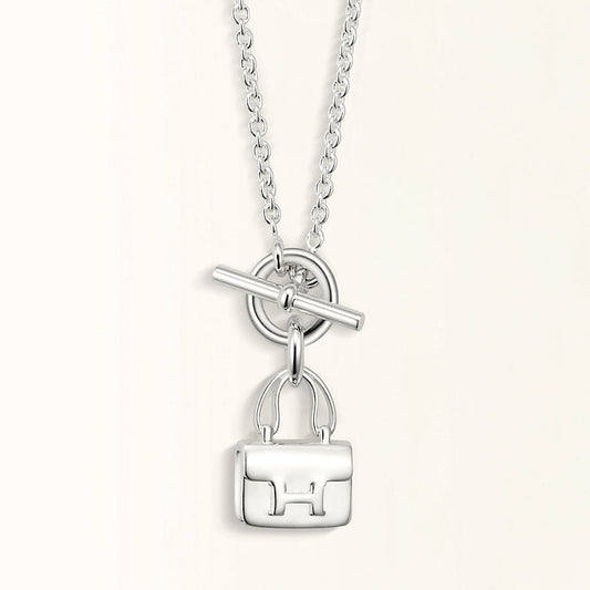 [⭐Novea]POP H PEDANT SILVER NECKLACE