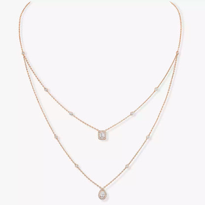 [⭐Novea]Diamond Necklace My Twin 2 Rows
