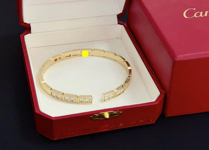 [⭐Novea jewelrys]LOVE DIAMOND OPEN  BRACELET
