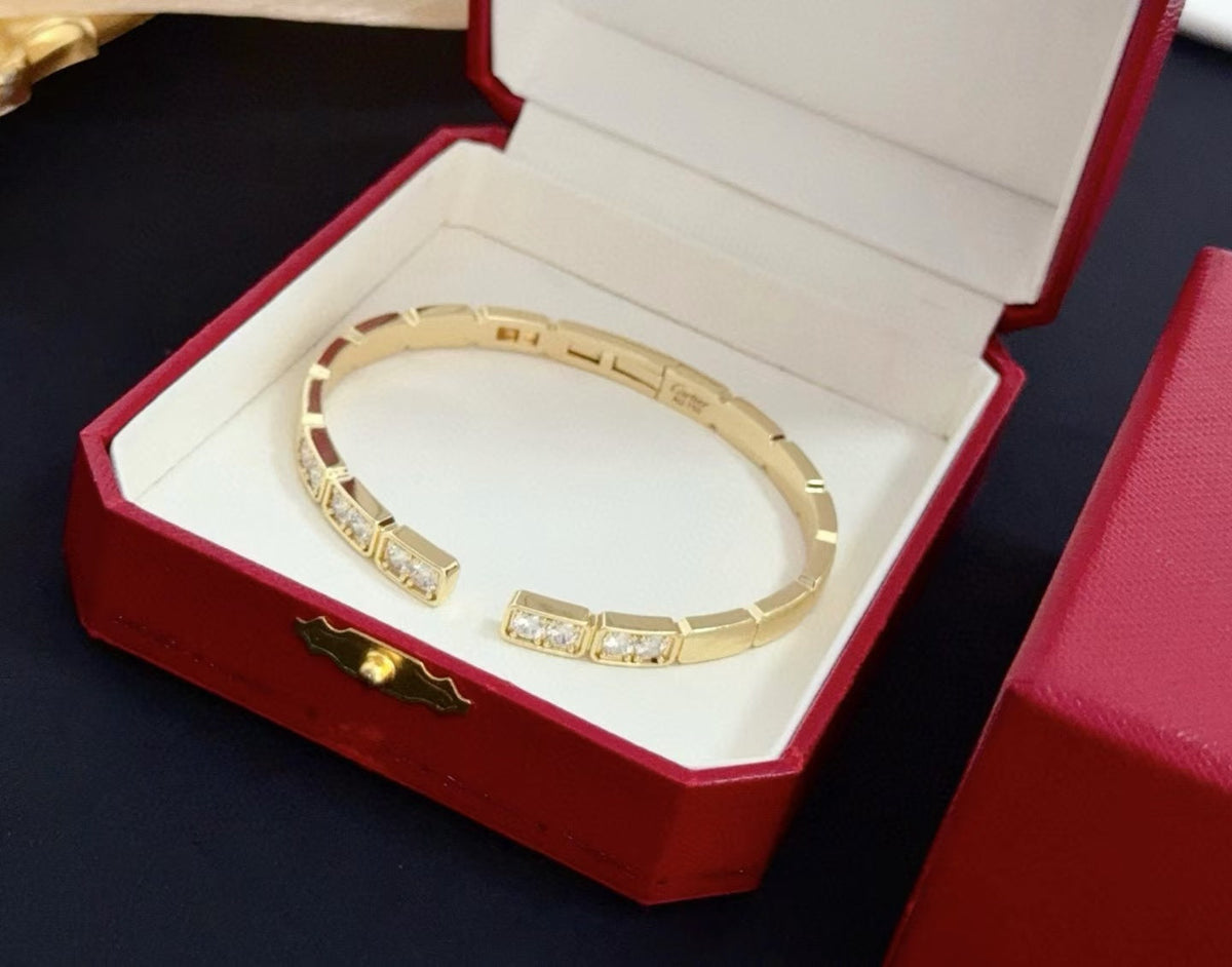 [⭐Novea jewelrys]LOVE DIAMOND OPEN  BRACELET
