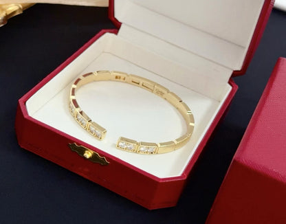 [⭐Novea jewelrys]LOVE DIAMOND OPEN  BRACELET