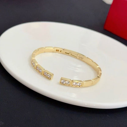 [⭐Novea jewelrys]LOVE DIAMOND OPEN  BRACELET
