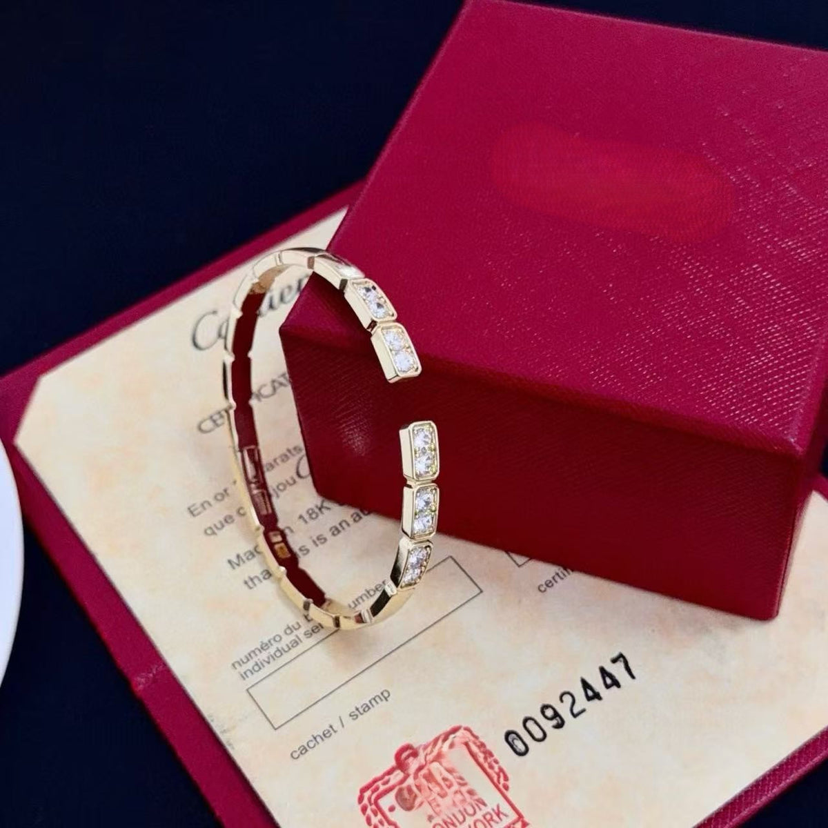 [⭐Novea jewelrys]LOVE DIAMOND OPEN  BRACELET