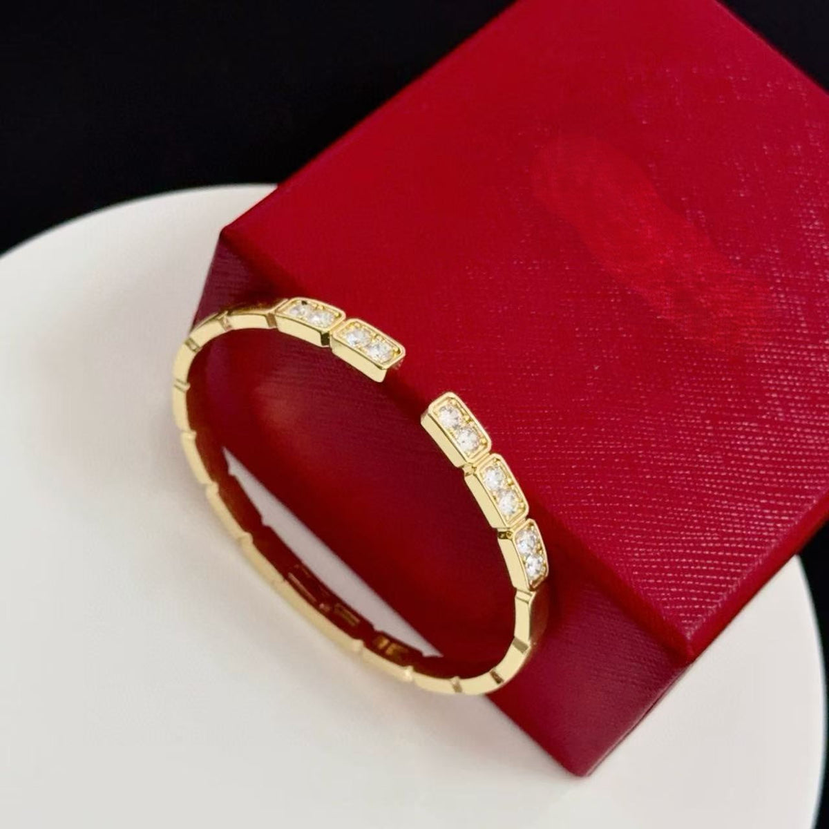 [⭐Novea jewelrys]LOVE DIAMOND OPEN  BRACELET