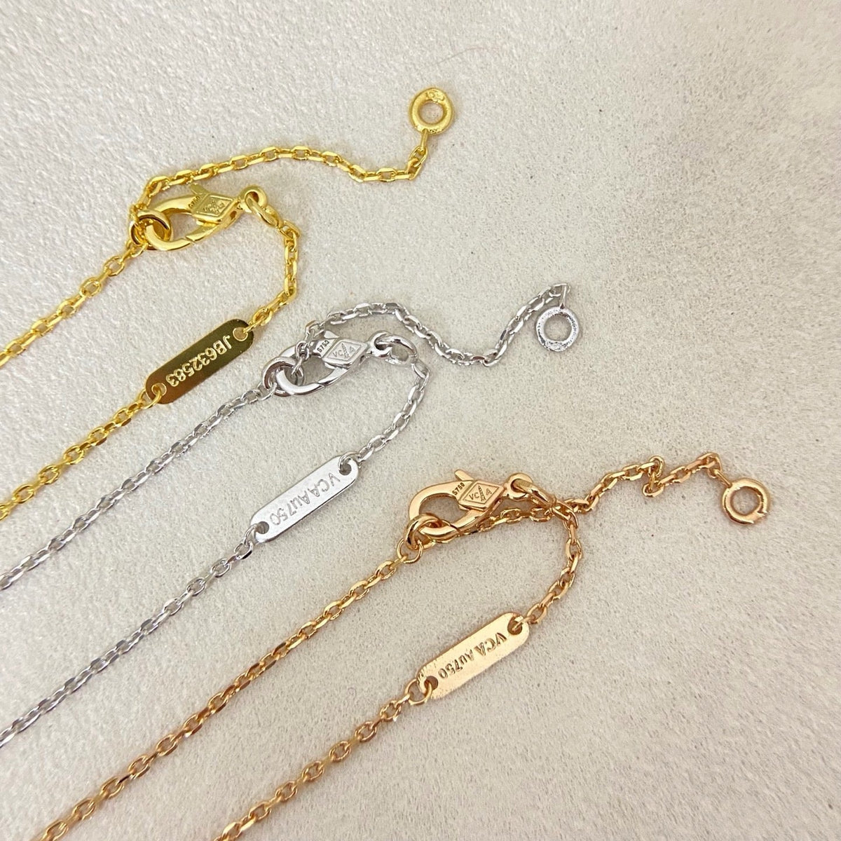 [⭐Novea]NEW 15MM PURPLE SAND-GOLD FOUR-LEAF CLOVER NECKLACE