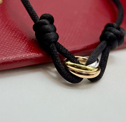 [⭐Novea]THREE-RING SELF-ADJUSTING CORD BRACELET