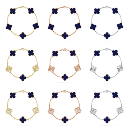 [⭐Novea]CLOVER 5 MOTIF LAPIS LAZULI BRACELET COLLECTION