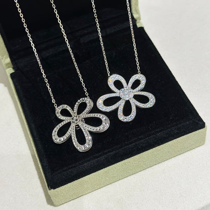 [⭐Novea]FLOWERLACE NECKLACE FULL DIAMONDS