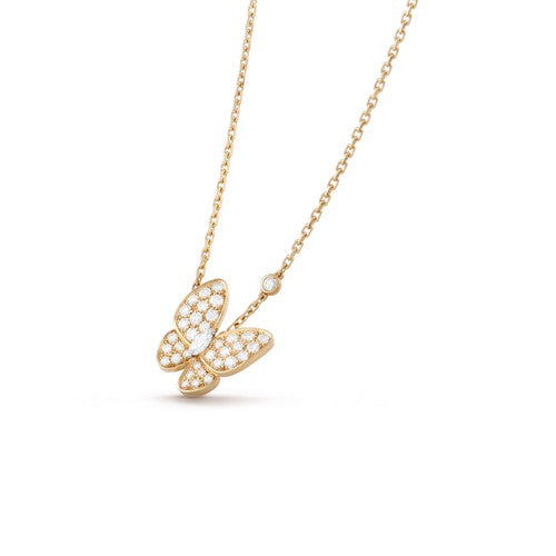 [⭐Novea]BUTTERFLY DIAMOND NECKLACE