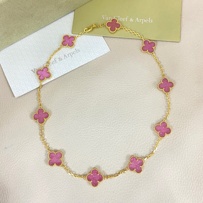 [⭐Novea]CLOVER 10 MOTIFS  NEW BUBBLE PINK ENAMEL
