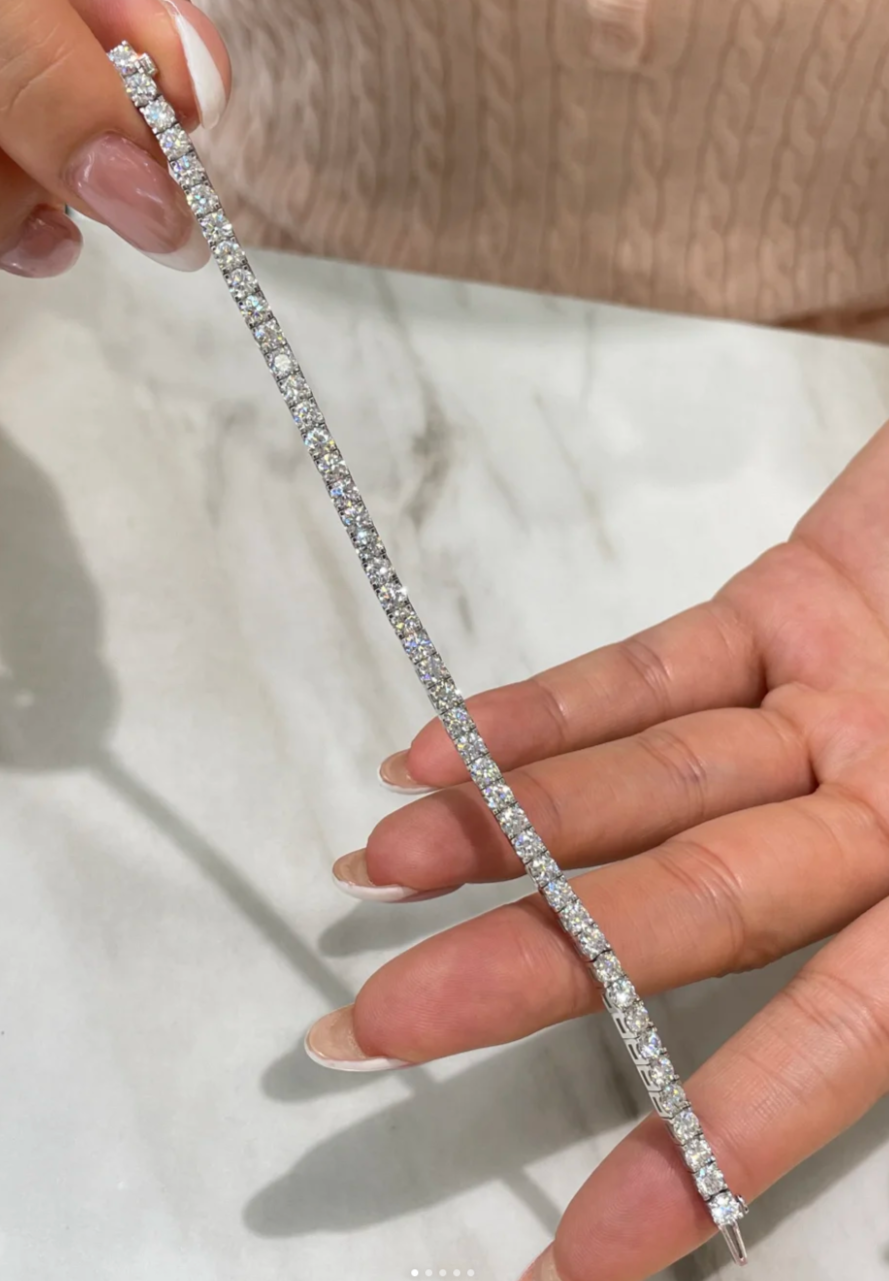 [⭐Novea]  CLASSIC BASEBALL BRACELAT, 52 DIAMOND