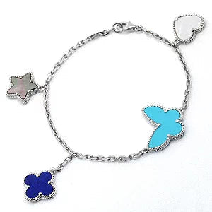 [⭐Novea]LUCKY SPRING SILVER BRACELET 4 MOTIF