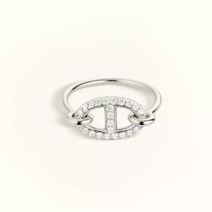 [⭐Novea]RONDE SMALL SILVER DIAMOND RING