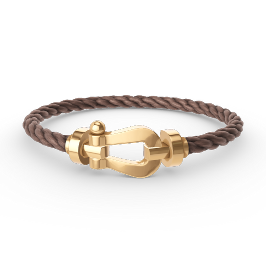 [⭐Novea]FORCE LARGE HORSESHOE NO DIAMOND BRACELET GOLD