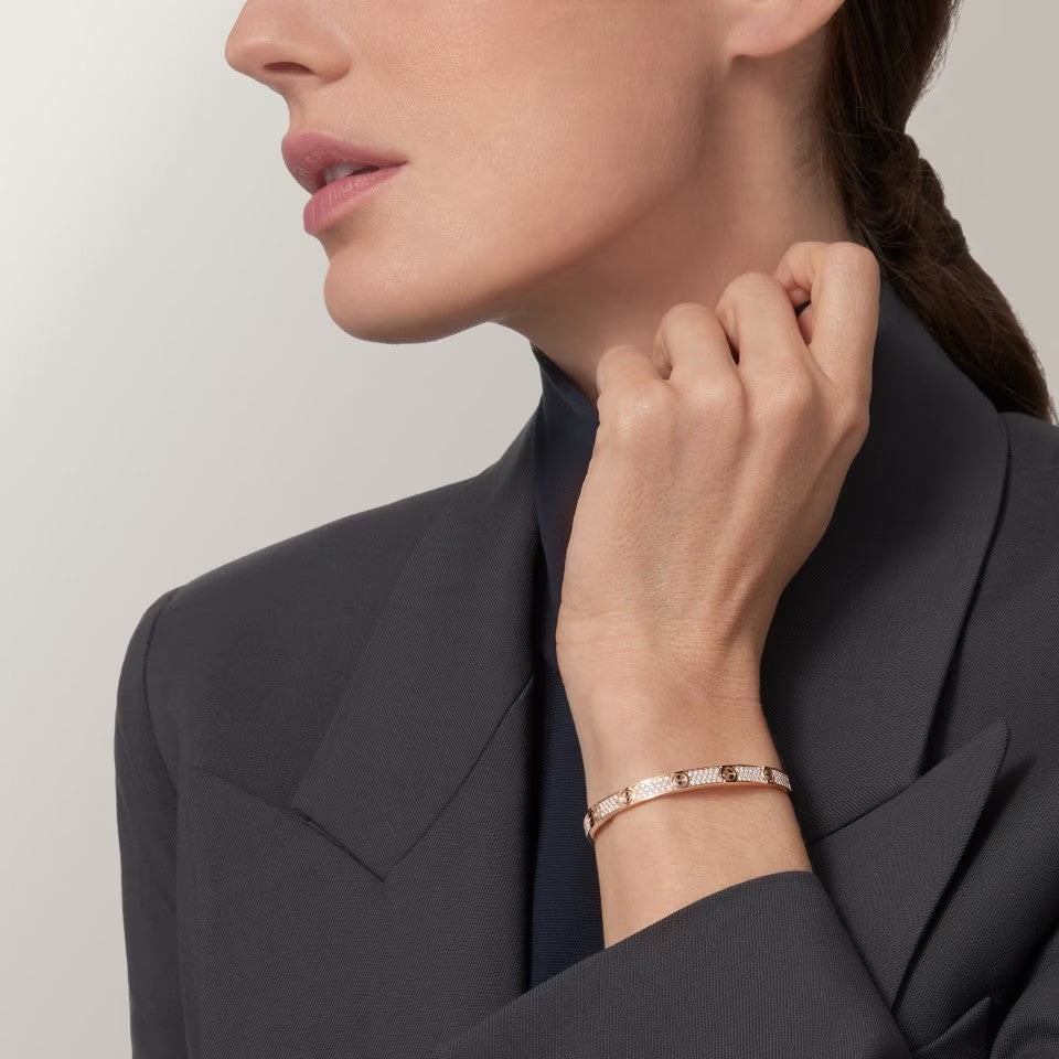 [⭐Novea]LOVE BRACELET 4.8MM DIAMOND-PAVED