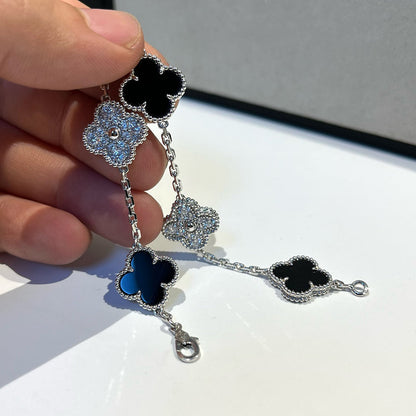 [⭐Novea] CLOVER 5 MOTIF ONYXS BRACELET COLLECTION