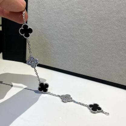 [⭐Novea] CLOVER 5 MOTIF ONYXS BRACELET COLLECTION