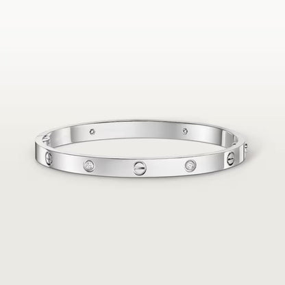 [⭐Novea]LOVE BRACELET 4.8MM 4 DIAMONDS