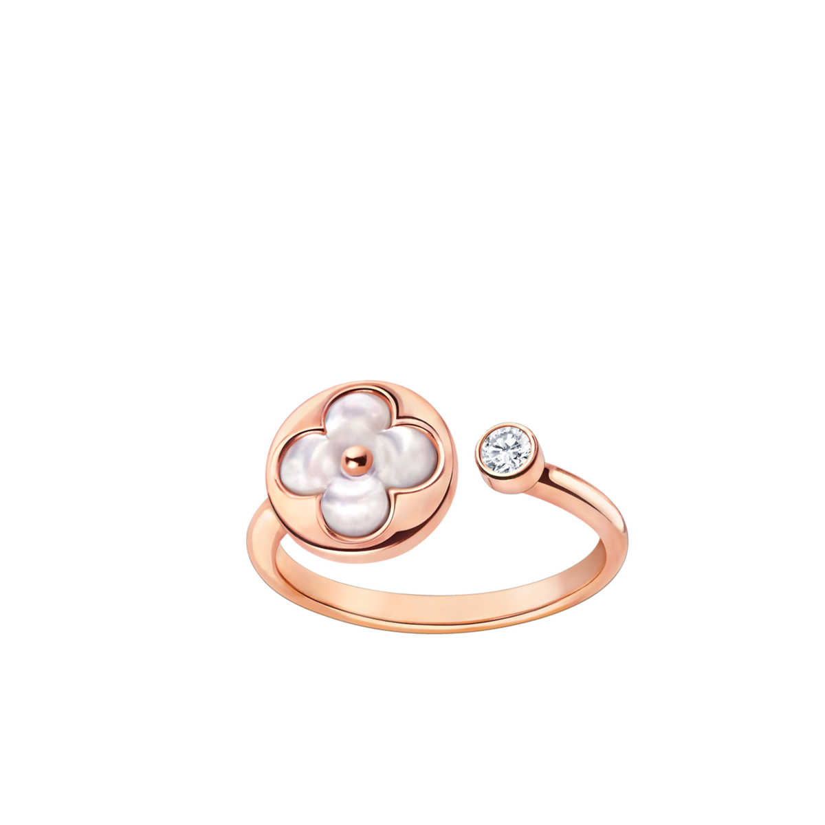 [⭐Novea]SUN 1 DIAMOND PINK MOP RING
