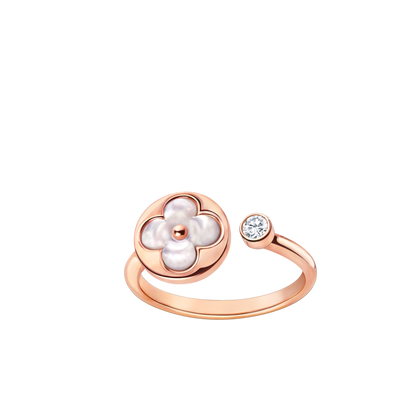 [⭐Novea]SUN 1 DIAMOND PINK MOP RING