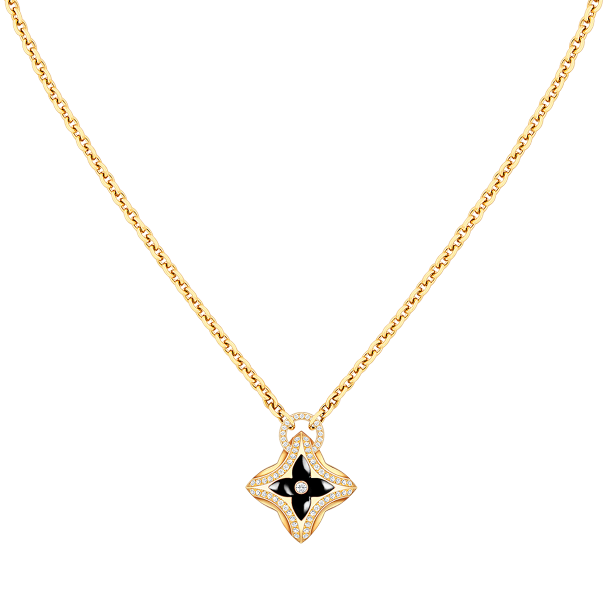 [⭐Novea]STAR PEDANT PINK GOLD DIAMOND NECKLACE