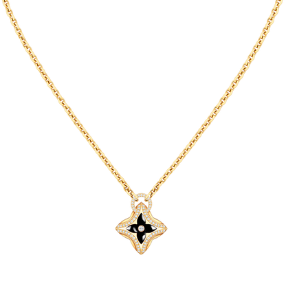 [⭐Novea]STAR PEDANT PINK GOLD DIAMOND NECKLACE
