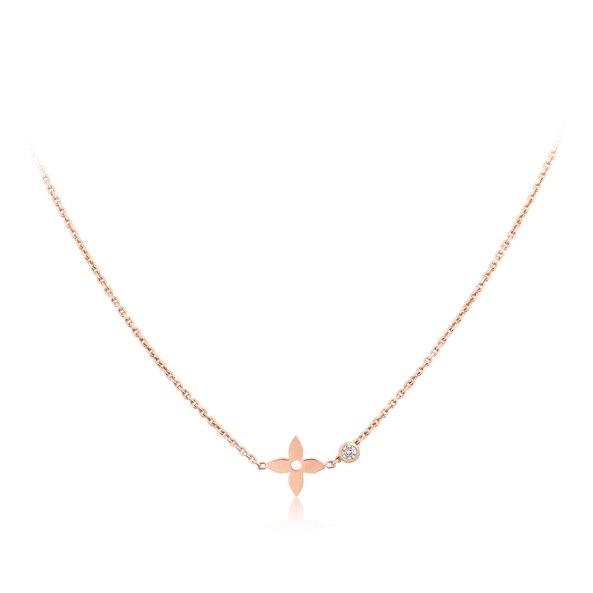 [⭐Novea]BLOSSOM PENDANT PINK GOLD AND DIAMOND
