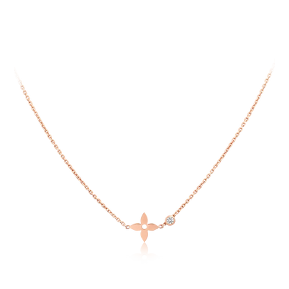 [⭐Novea]BLOSSOM PENDANT PINK GOLD AND DIAMOND