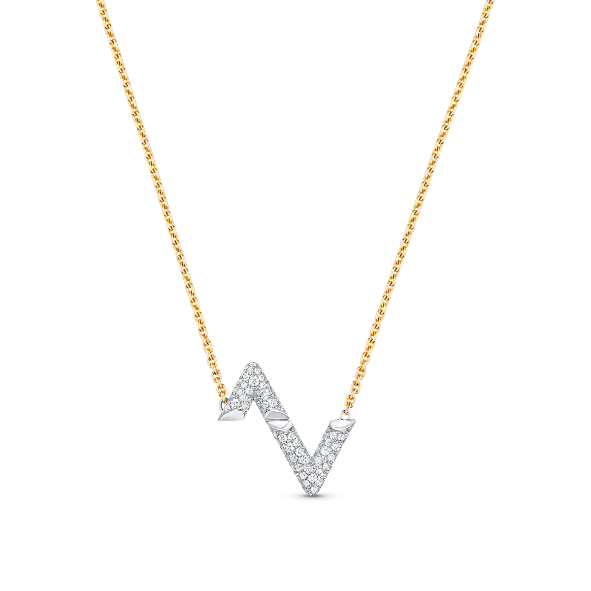 [⭐Novea]VOLT SILVER DIAMOND PEDANT NECKLACE