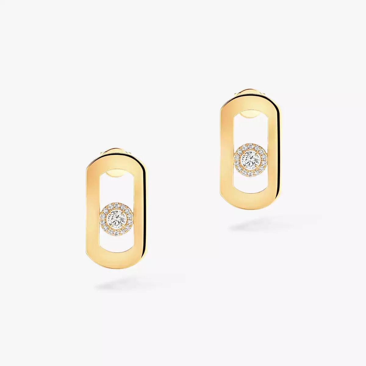 [⭐Novea]So Move Diamond Earrings in Yellow Gold